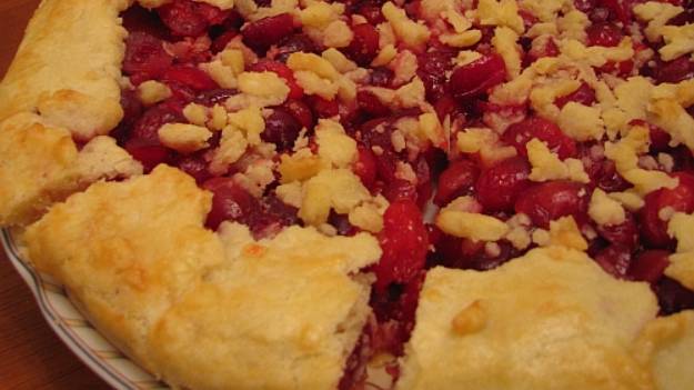 Пирог - галета с клюквой