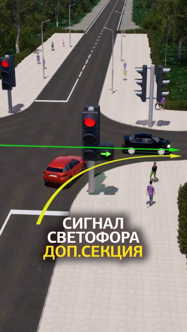 Сигналы светофора. Дополнительная секция.