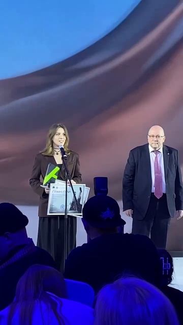 Речь обладательницы Гран-при XXXI Международного фестиваля «Адмиралтейская игла»