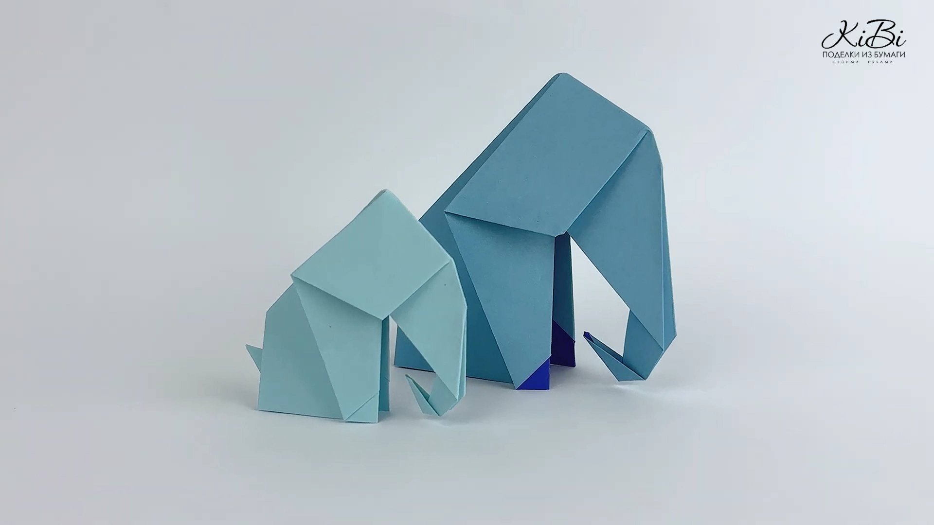 Мамонт оригами из бумаги | Поделки оригами своими руками