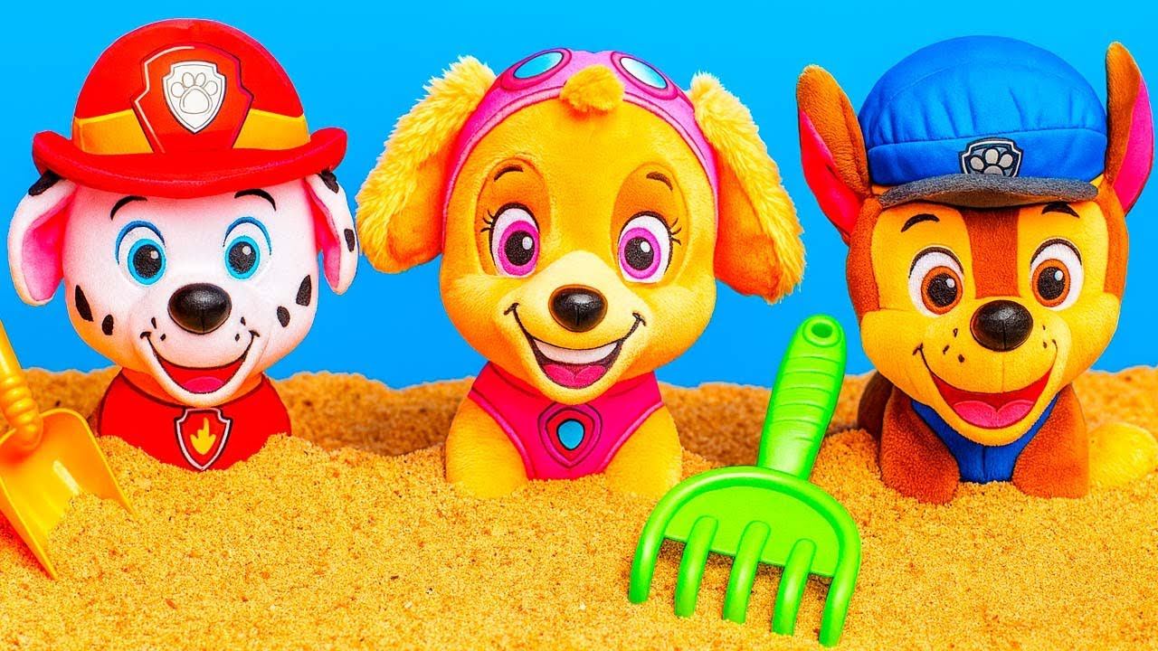 Щенячий патруль в песочнице: новые приключения щенков 🐶🏖️