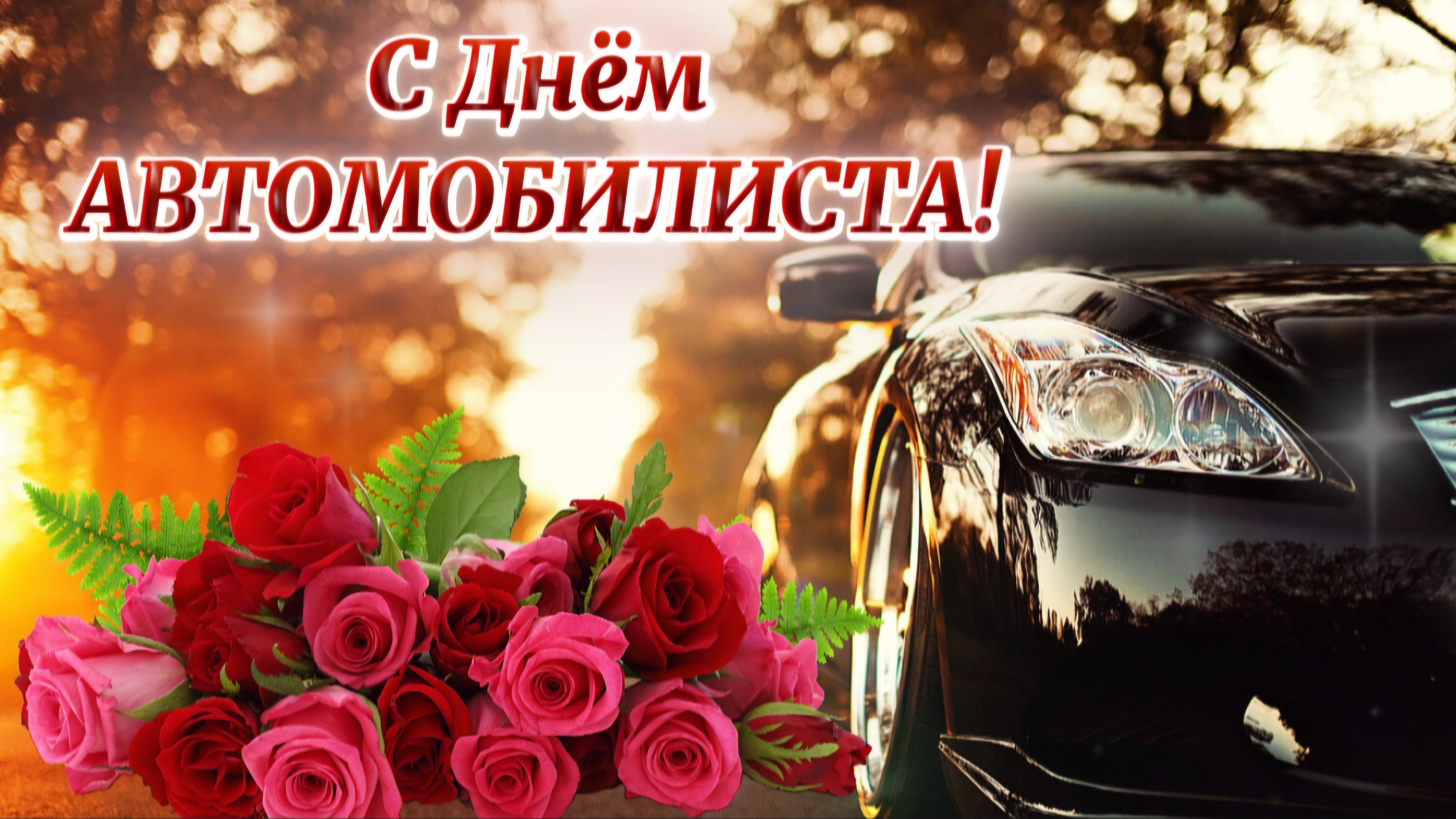 🚘 26 октября — День Автомобилиста! 🌹 Поздравление с Днём Автомобилиста | Удачи на дороге и в жизни