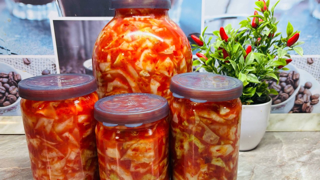 Хрустящая Вкуснейшая КАПУСТА НА ЗИМУ!! Квашеная КАПУСТА ЧИМЧИ из Белокочанной Капусты!!