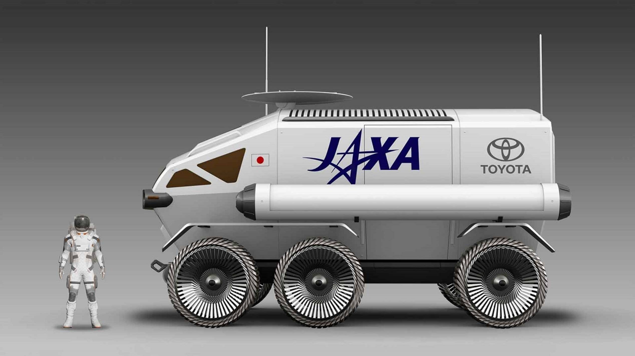 Луноход от Toyota и лазерное вооружение.