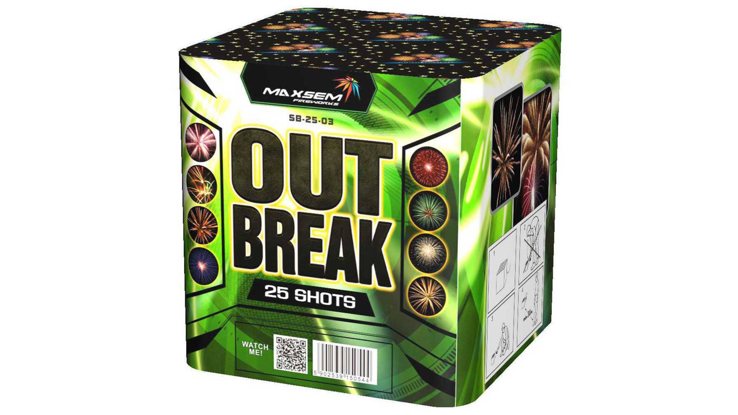 SB-25-03 Салют "OUT BREAK" (1,2" х 25 залпов) "Maxsem"