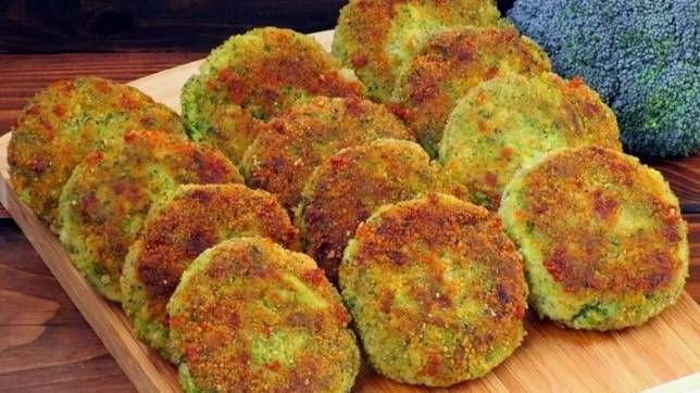 Котлеты из брокколи и нори.