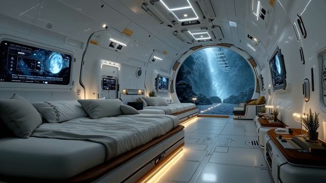 Relaxing Sci-Fi Ambient Music ~ Deep Space Voyage & Futuristic Chill Sleep Vibes