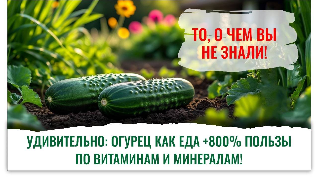 Удивительно: огурец – суперпродукт для суставов и здоровья! То, о чем вы не знали.