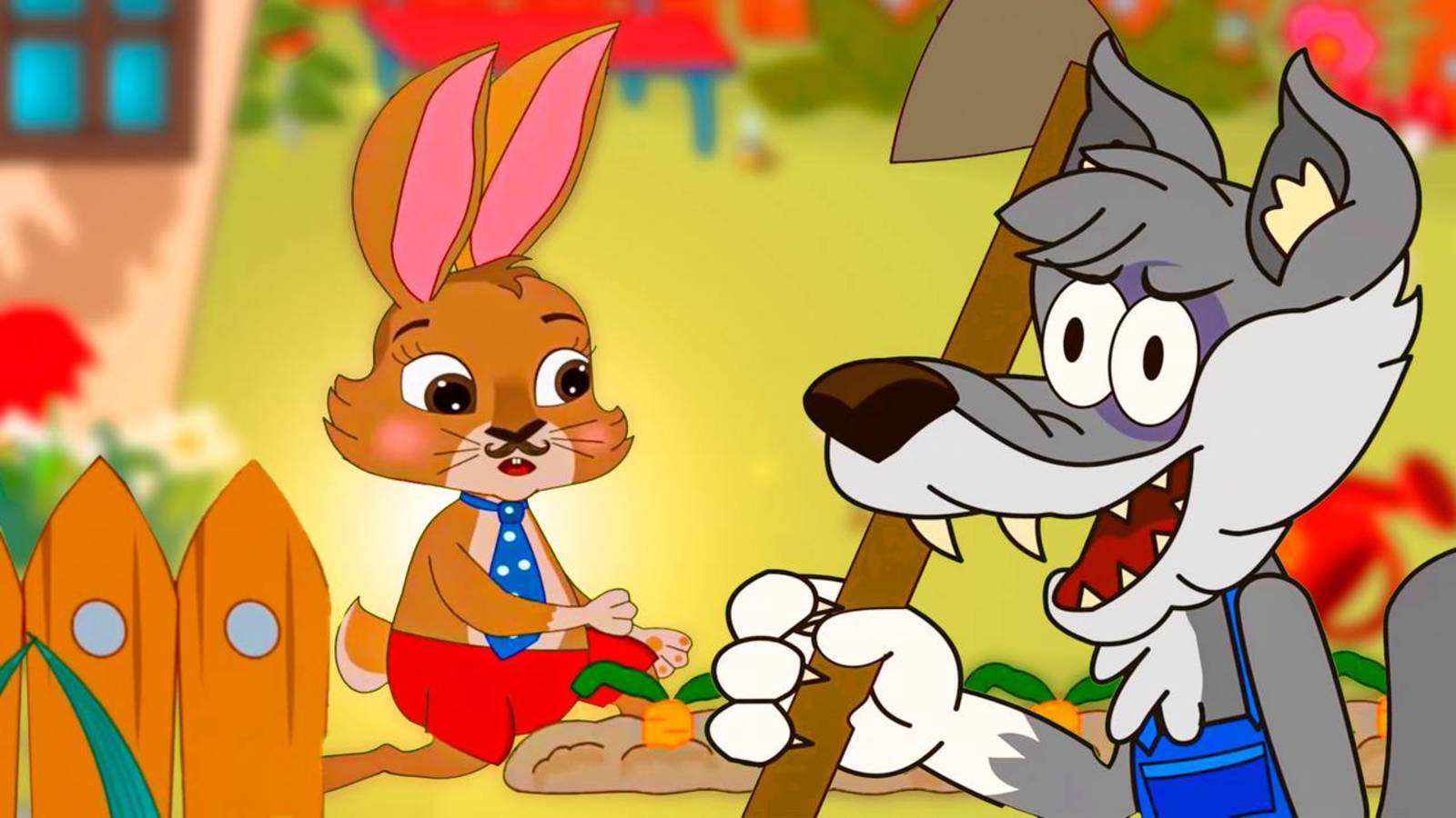 Советские мультики на современный лад Заячья семья и их огород