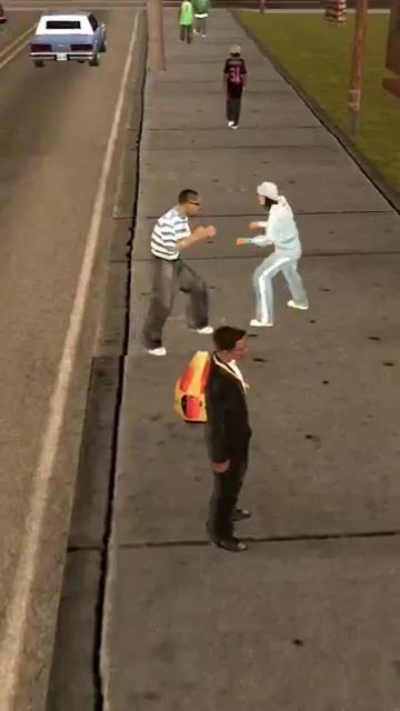 GTA: San Andreas - npc battle Part #47;(←hmyst vs hfyst→)