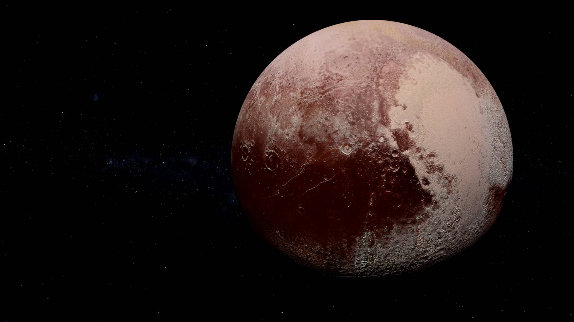 Карликовая планета Плутон / Харон / Солнечная система / космос, Вселенная, планеты / астрономия