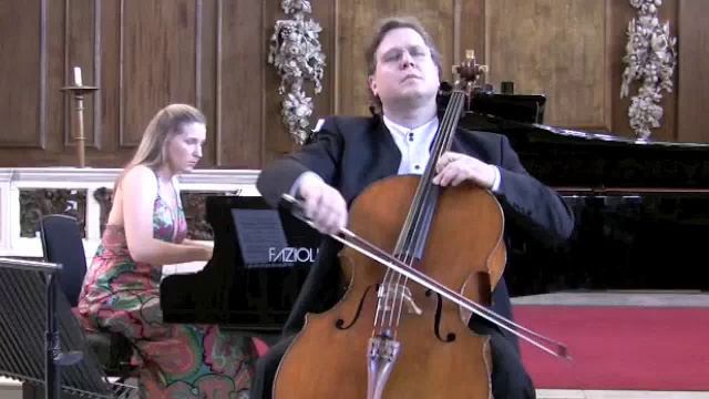 Адажио. И. С. Бах/А. Марчелло (BWV 974). Орфео Мандоцци (виолончель), Кэролайн Клипшем (фортепиано)