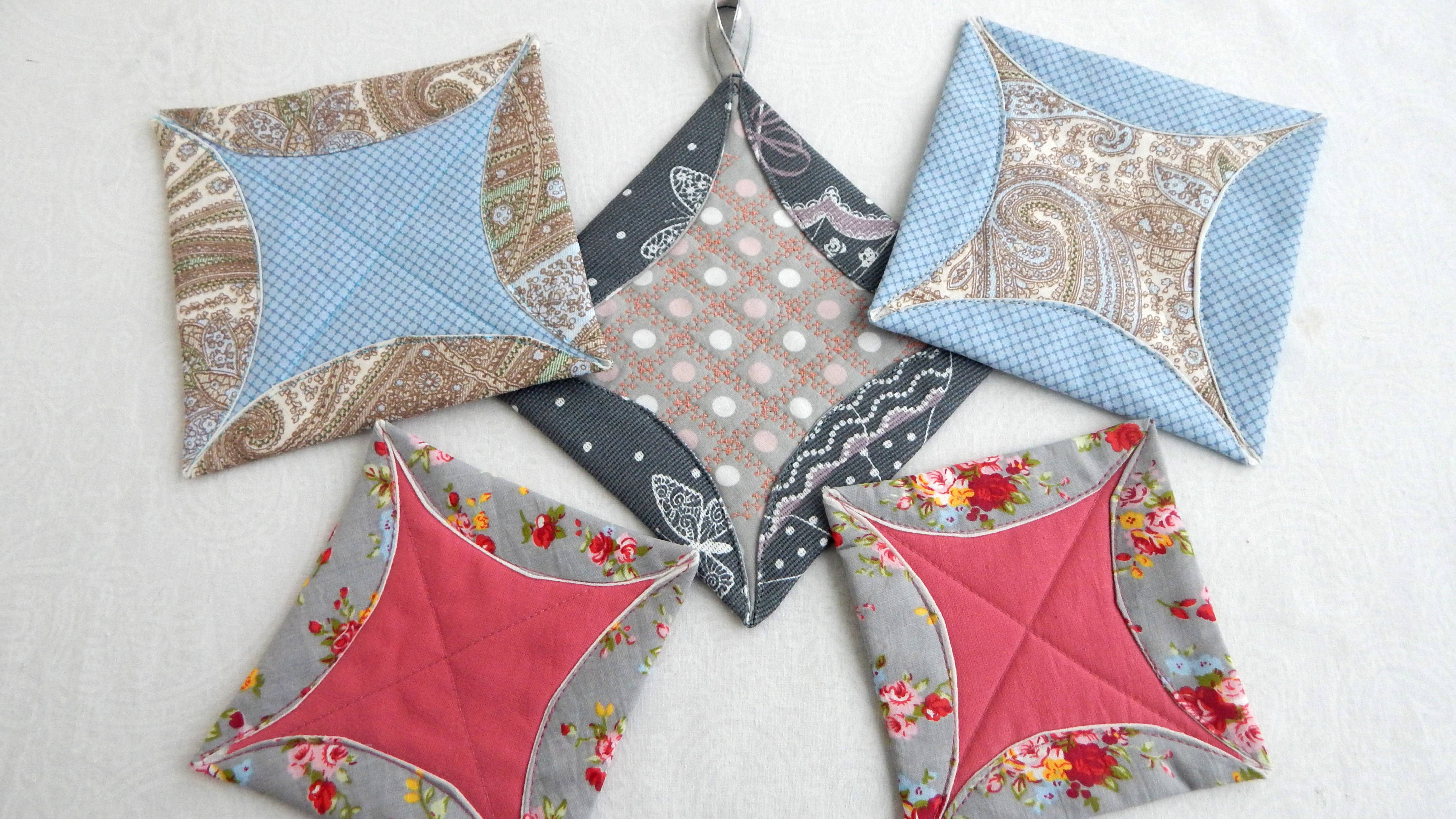 5 секретов как шить из кругов. Мастер класс 3Д самые оригинальные салфетки, прихватки.