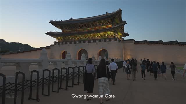 Южная Корея. Ночная прогулка по дворцовому комплексу Кёнбоккун в Сеуле