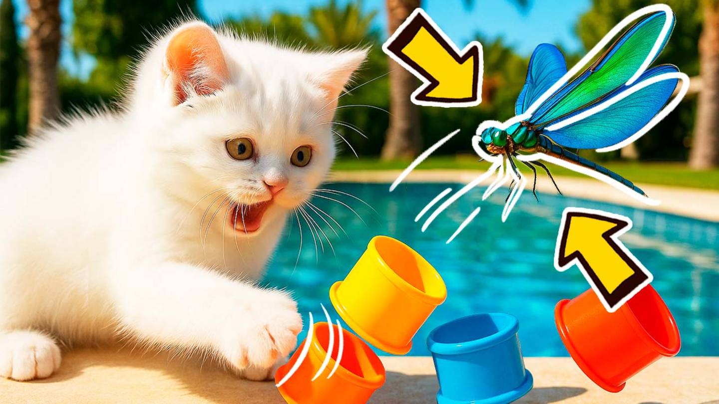 Маленький Кефир нашел дом! Милая история про белого котенка