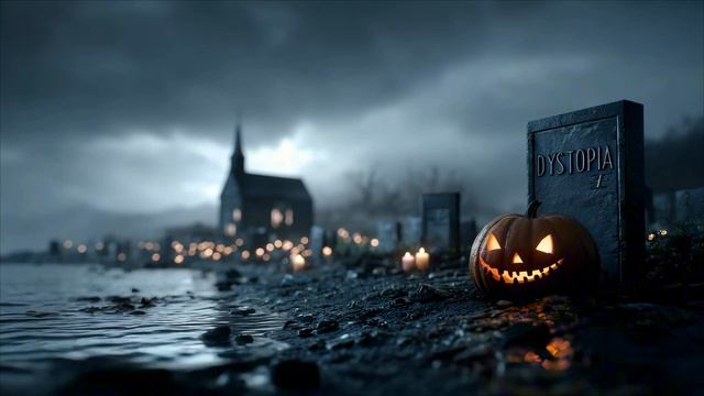 Haunted Dystopian Cemetery – Dark Halloween Ambient Music for Deep Focus