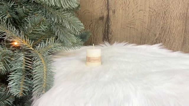 Свеча столбик ЭССЕНШИАЛ УАЙТ, парафин, 5х4 см, 420007010