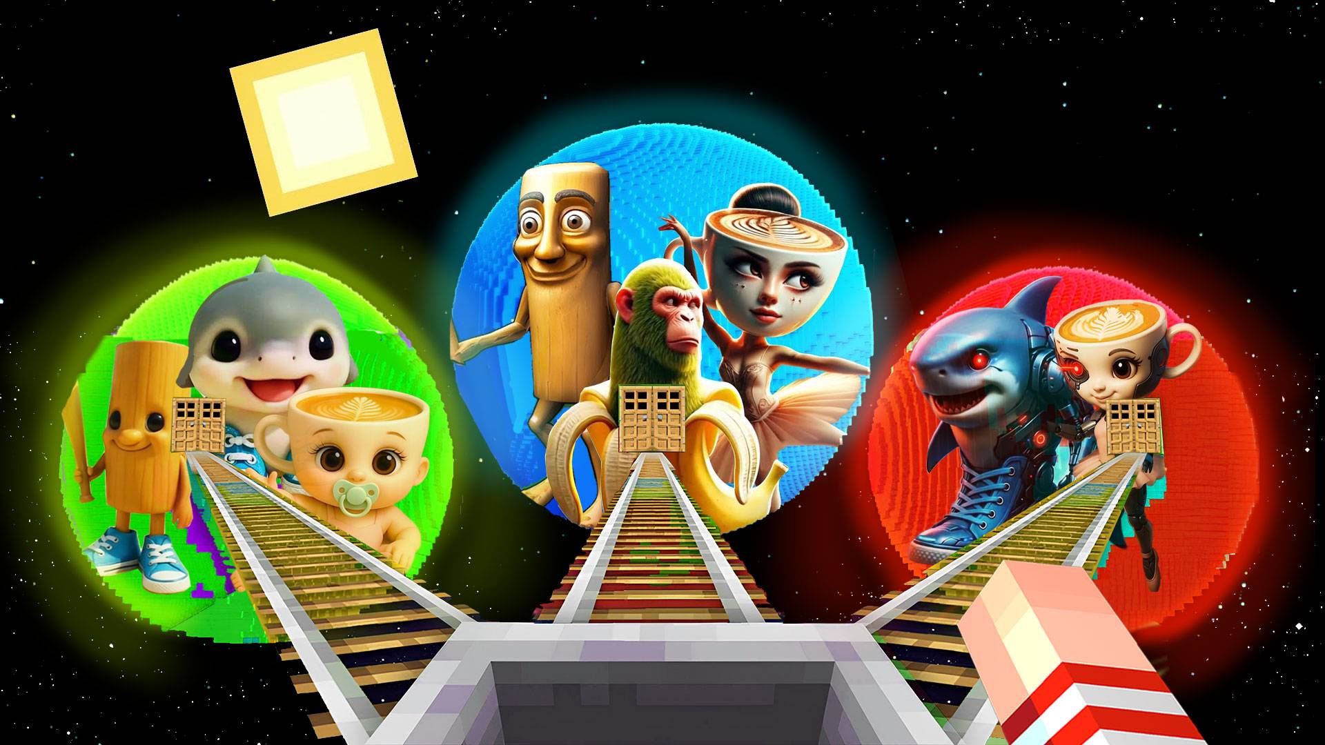 ВЫЖИВАНИЕ ВНУТРИ ПЛАНЕТ ИТАЛЬЯНСКИХ МЕМОВ В МАЙНКРАФТ