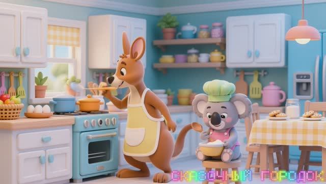 Веселые животные на кухне 🥗🍲  Мультик для детей 😜
