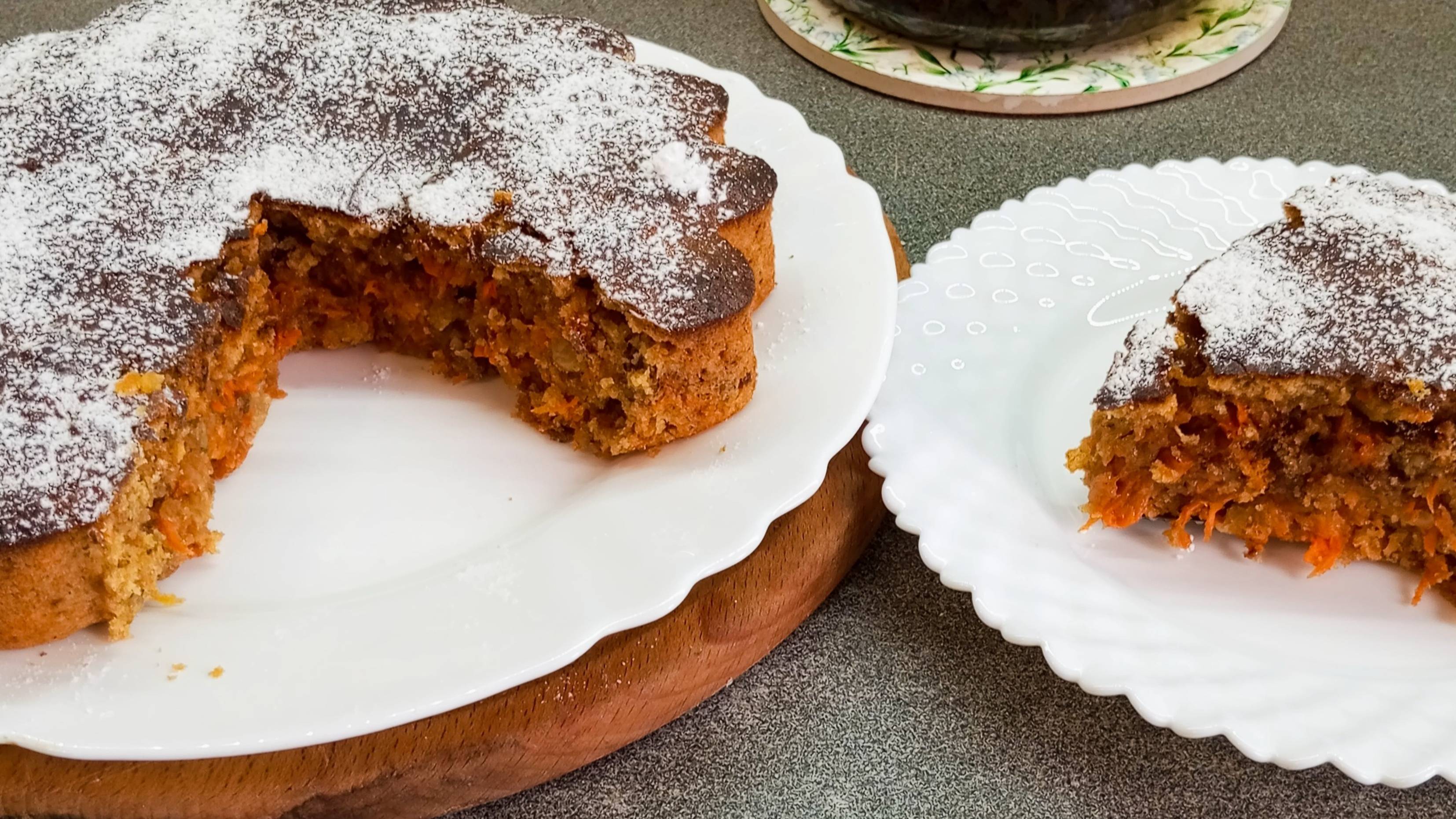 Морковный пирог с орехами/ самый Осенний пирог из простых ингредиентов