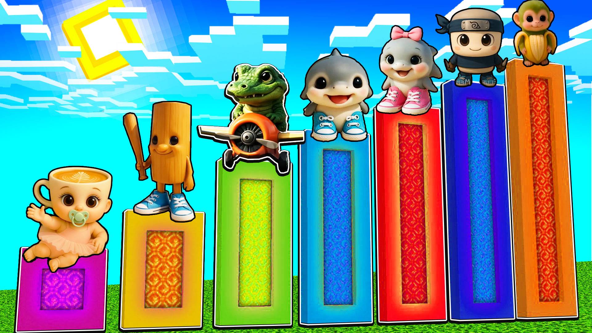 ВЫЖИВАНИЕ ВО ВСЕХ МЕМНЫХ ПОРТАЛАХ в Майнкрафте!  УЖАСАЮЩЕЕ ИЗМЕРЕНИЕ!