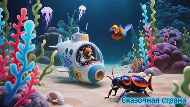 Космическая одиссея зверят. Планета-океан✨|Детские мультики| Мультики для детей😊