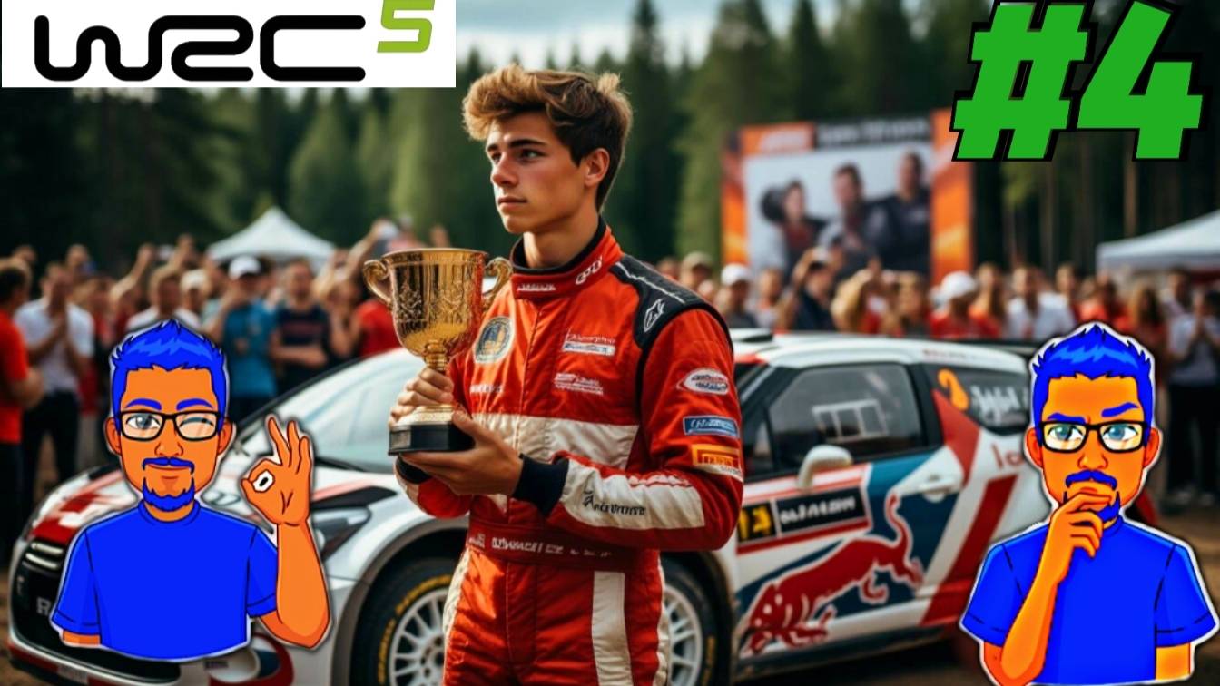 🔵WRC 5🔵#4🇫🇮-ПЫТАЮСЬ💪😆 БОРОТЬСЯ ЗА ТИТУЛ🏆 В JUNIOR👶 WRC!