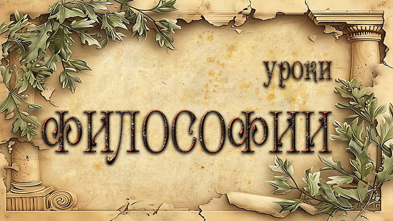 "Уроки философии" 1.Введение в философию. Урок 16