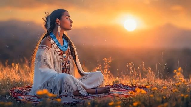 Закат в прерии - Музыка индейцев для сна и отдыха, фоновая музыка