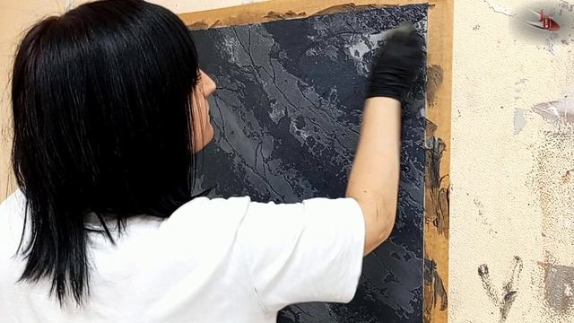 металлик и  травертин