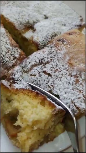 #Шарлотка с яблоками.