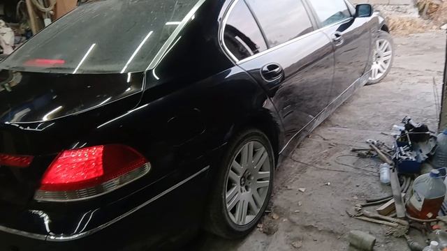 BMW 735i E66 полировка кузова, шпатлевка,грунтовка,обработка,правка,ремонт кузова,покраска,полироват