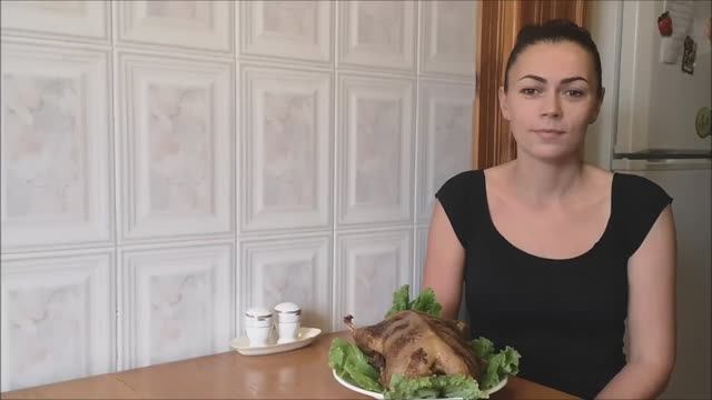 Утка в духовке с рисом Запеченная утка на праздничный стол на ужин