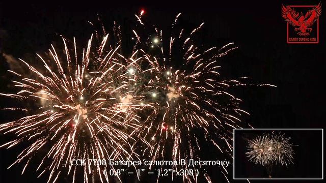 Батарея салютов В ДЕСЯТОЧКУ! (308х0,8-1,2) ССК 7708