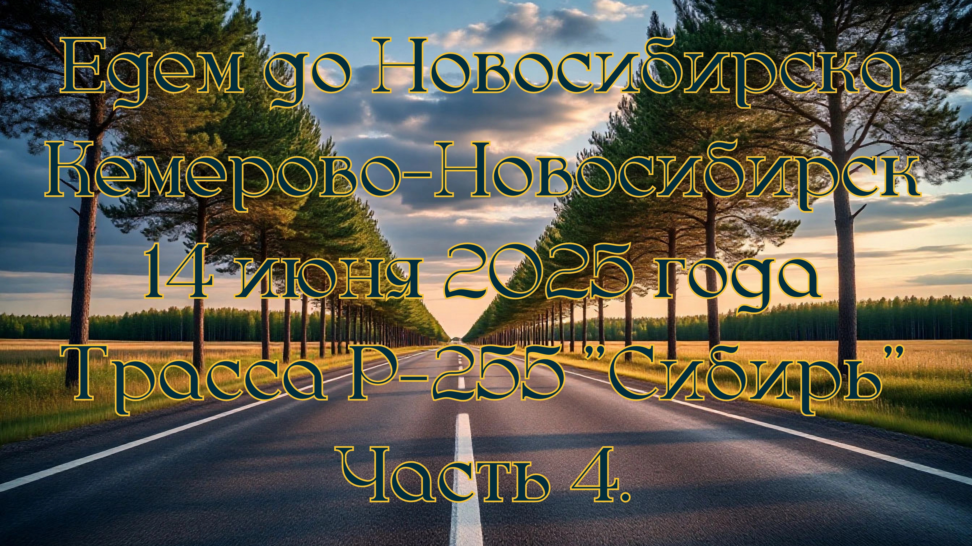 Едем до Новосибирска. Кемерово-Новосибирск. 14 июня 2025 года.Трасса Р-255 "Сибирь" Часть 4.