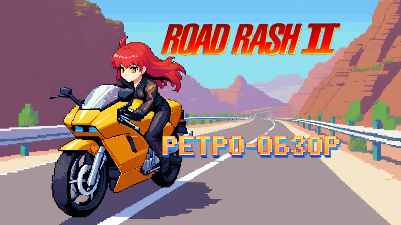 ROAD RUSH 2: РЕТРО-ОБЗОР – Скорость, Драйв и Ностальгия! 🏍️💨