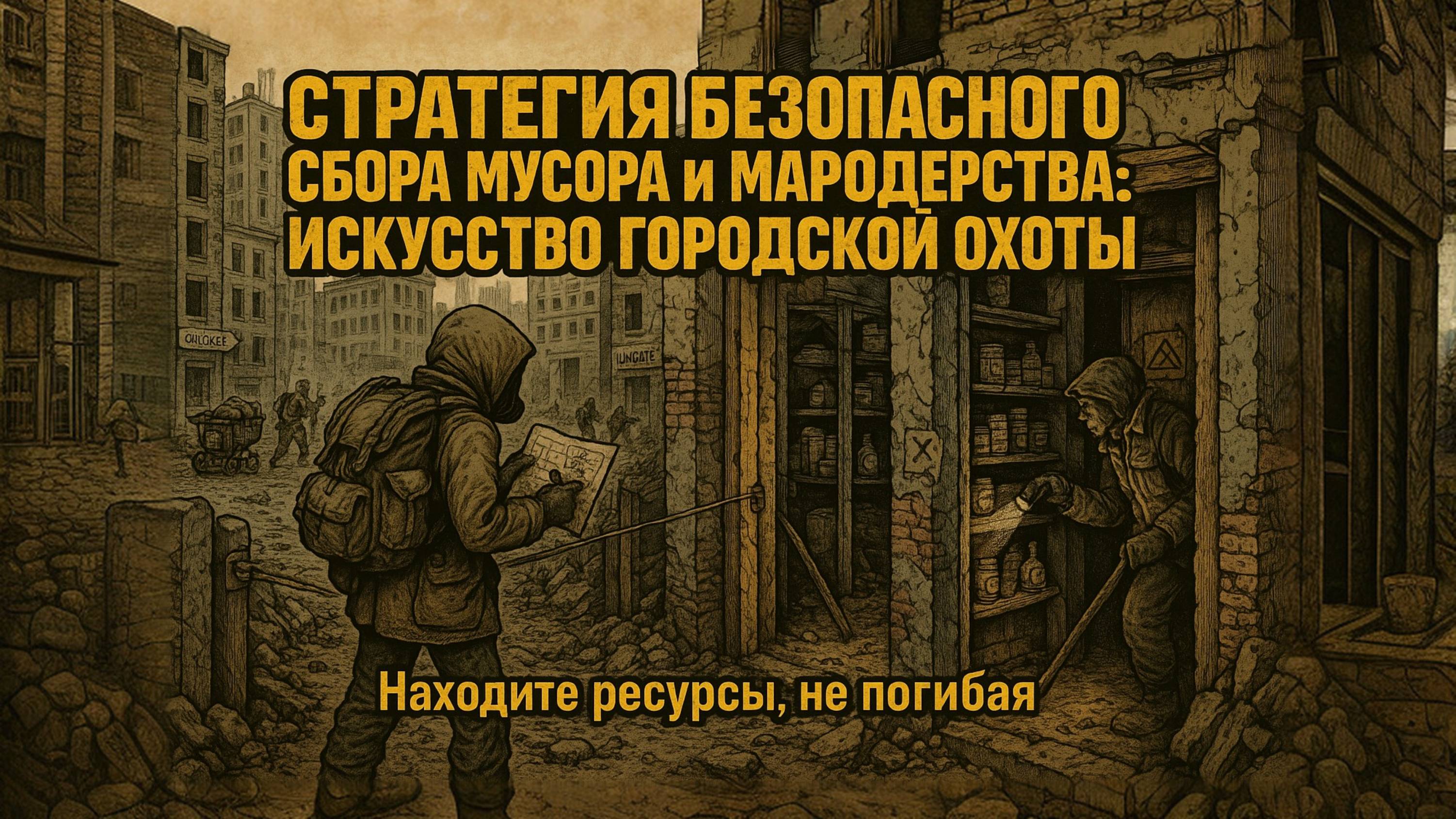 Стратегия поиска мусора и безопасного мародерства: Искусство городской охоты