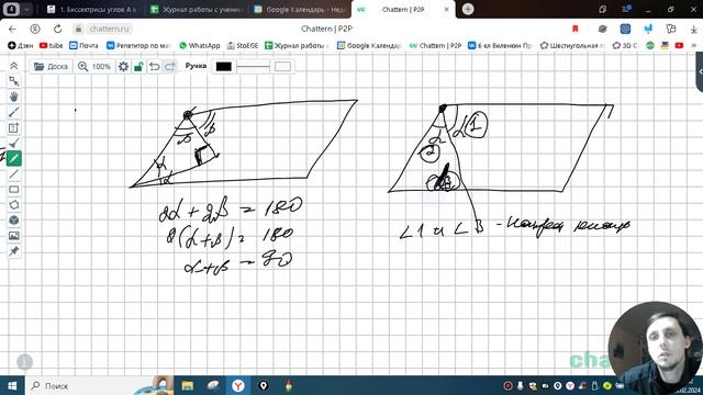 24.1. Биссектрисы углов A и D параллелограмма ABCD пересекаются в точке K