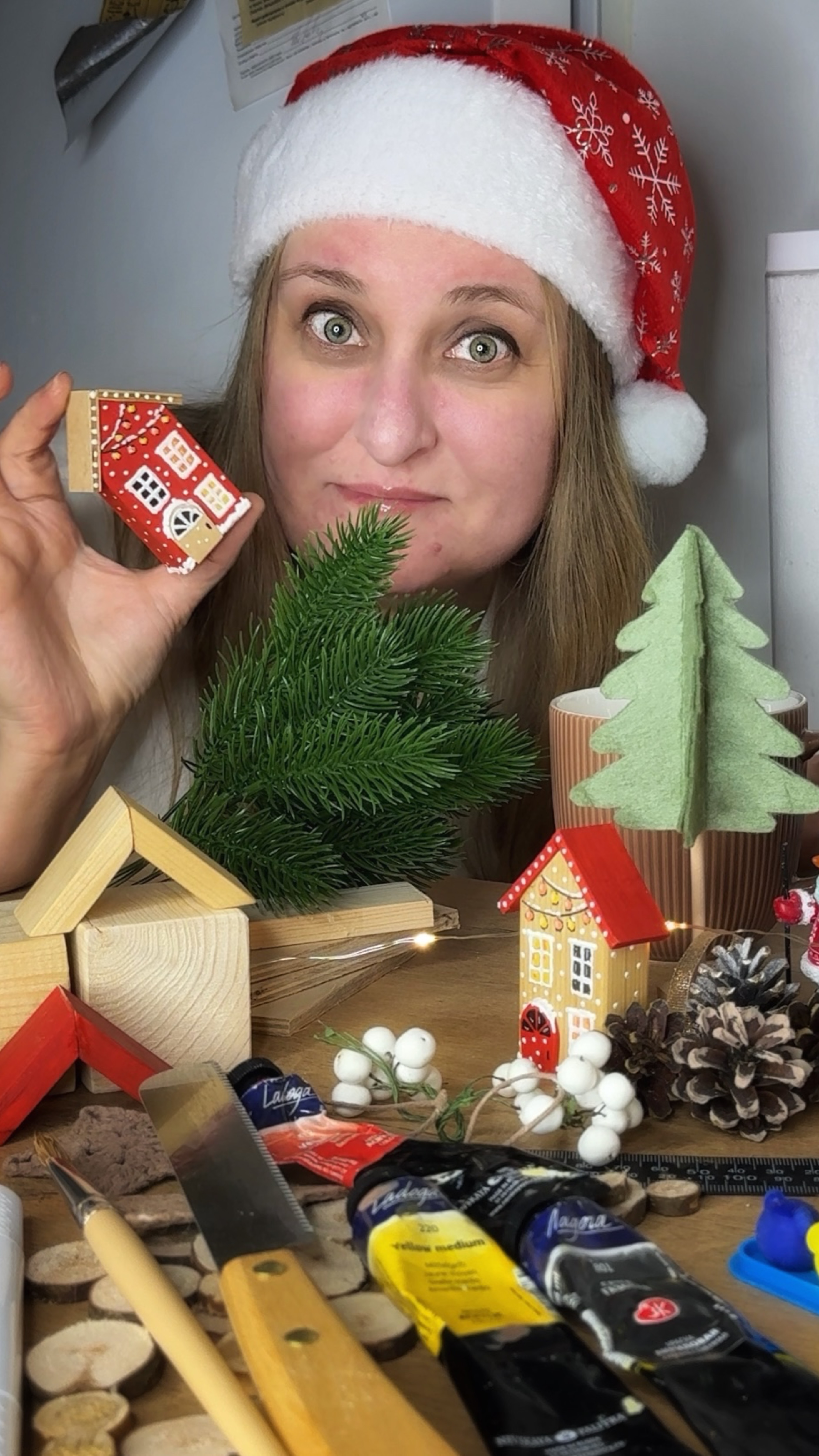 DIY. Новогодний декор из остатков стройматериалов✨