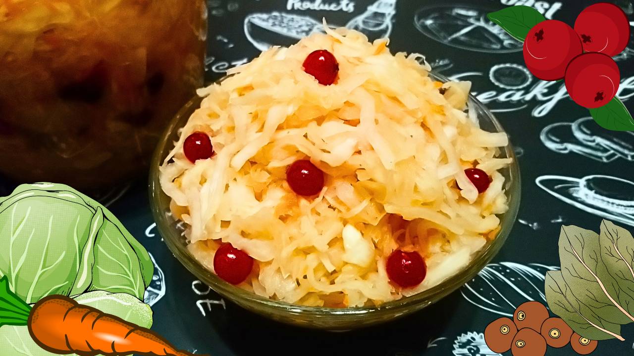 САМАЯ ВКУСНАЯ КВАШЕНАЯ КАПУСТА С КЛЮКВОЙ / Хрустящая квашеная капуста в собственном соку
