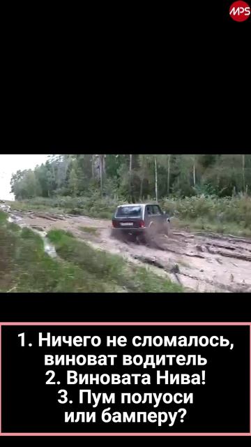 Lada Niva на бездорожье - сделала Пум! Кто виноват?
