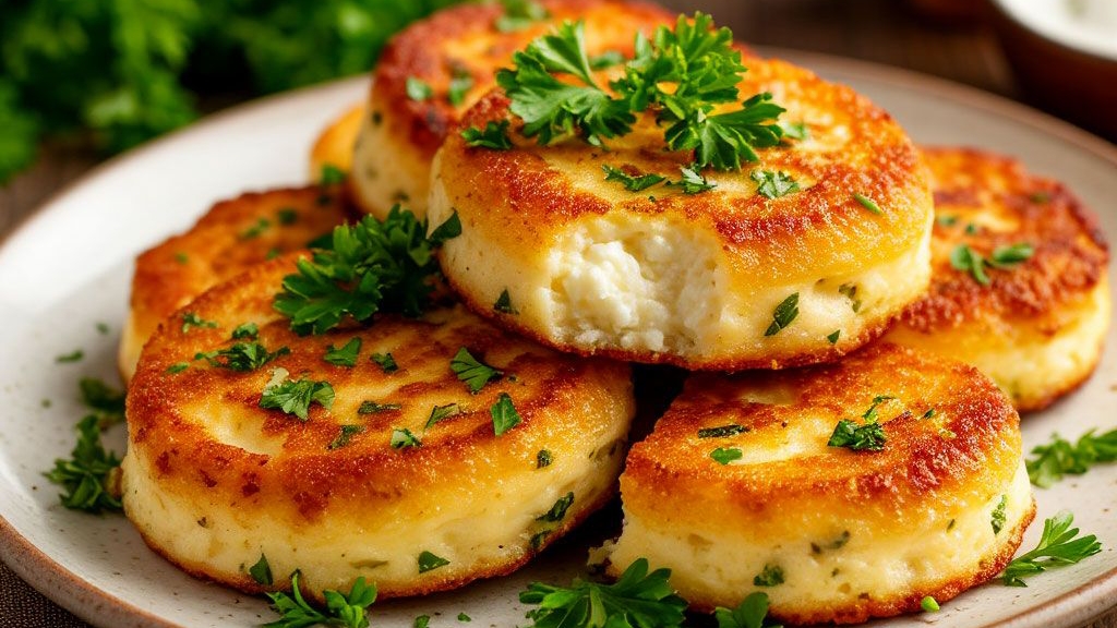 Сырники с творогом Брынзой и зеленью.