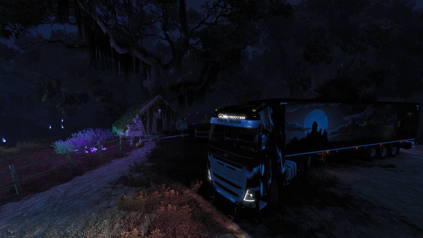 Euro Truck Simulator 2 ( Открытие карты и точек и Закрытие ивента ХЭЛЛОУИН 2025)