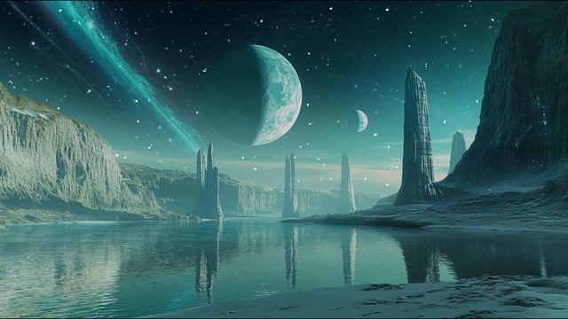 Cosmic Valley ｜ Peaceful Deep Ambient Music ｜ Dreamlike Soundscape [Calming Waters]