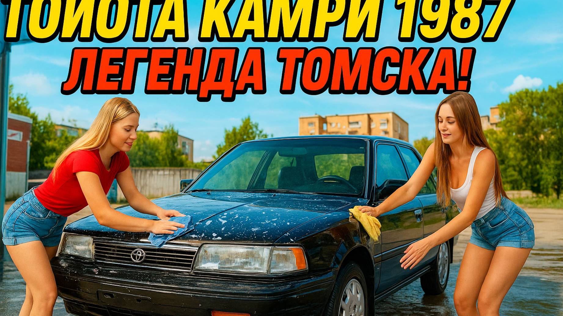 ✨ Легенда в Томске! Toyota Camry 1987 на комплексной мойке в День народного единства 🇷🇺