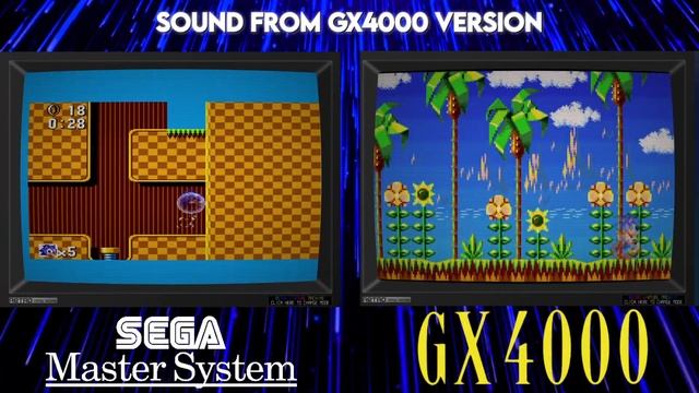 Sega Master System VS Amstrad GX4000 - Sonic the Hedgehog Battle