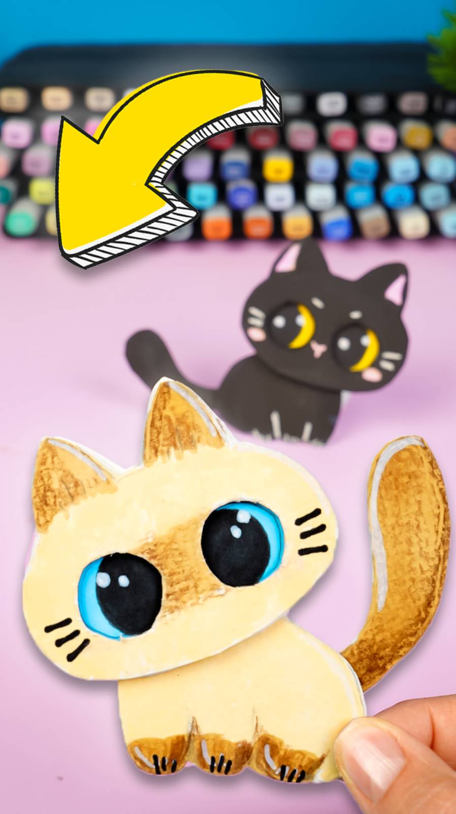 Живой котёнок из бумаги 😺