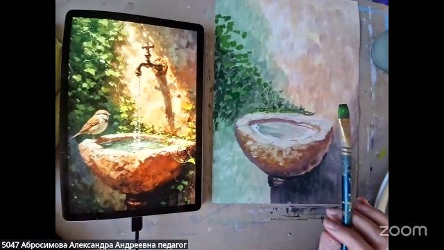 Рисование с Александрой Абросимовой