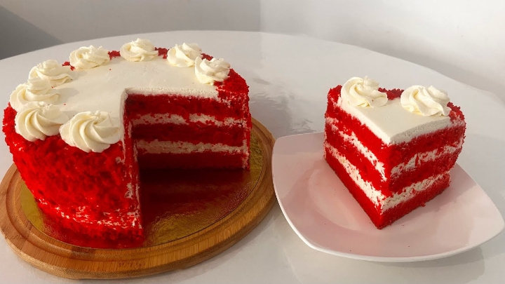 Нежный и воздушный «Красный Бархат»...🍰☕😋    Рецепт ⤵️