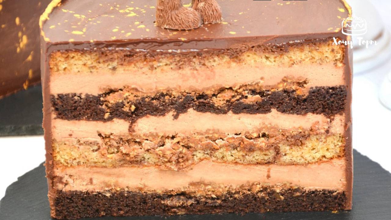🥜 Хрустящий слой для торта с вафельной крошкой и орехами 💥 Она станет изюминкой любого десерта!